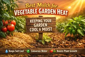 6 Featured image for best mulch for vegetable garden heat.